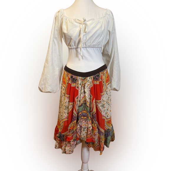 Roberto Cavalli SS2007 Silk Floral Skirt - Picture 4 of 7